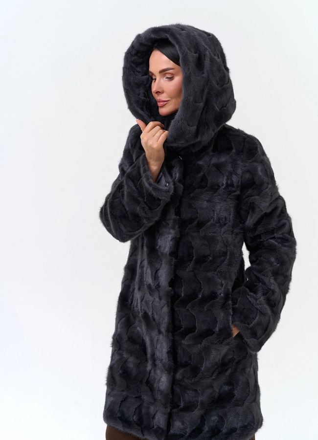 Шуба из меха норки модель № 34049 универмаг малина фото