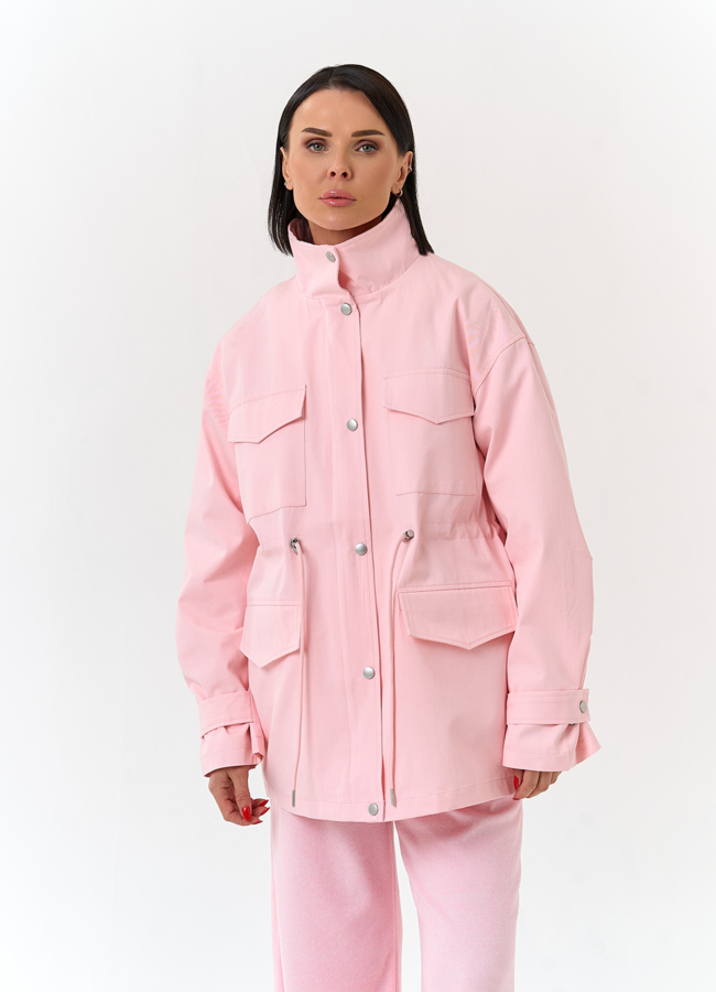 Женская ветровка с воротником стойкой модель № 33089 универмаг малина