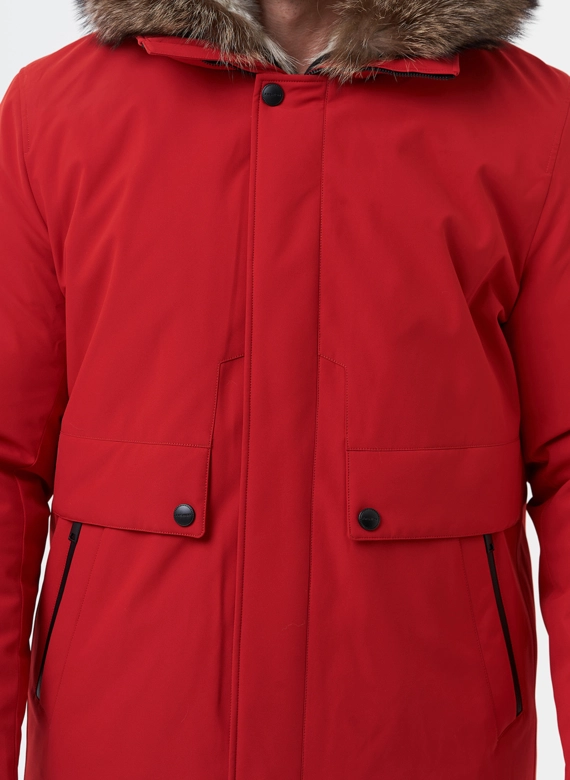 Парка мужская на мехе из волка