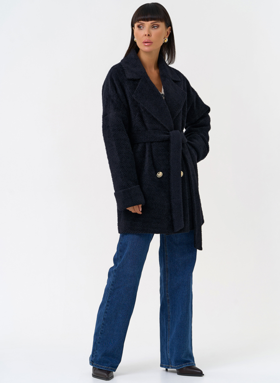 Женское полупальто с английским воротником