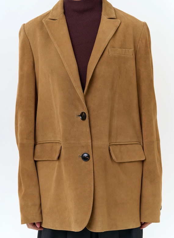 Жакет из натуральной замши
