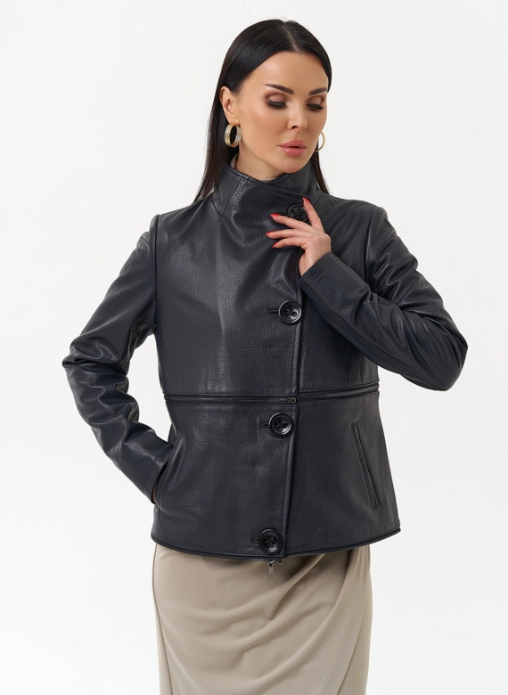 Плащ трансформер из натуральной кожи