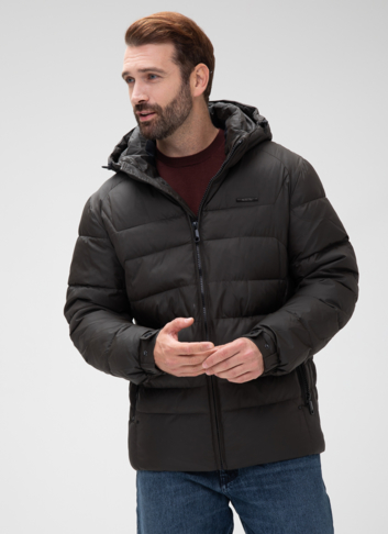Мужской пуховик с капюшоном 