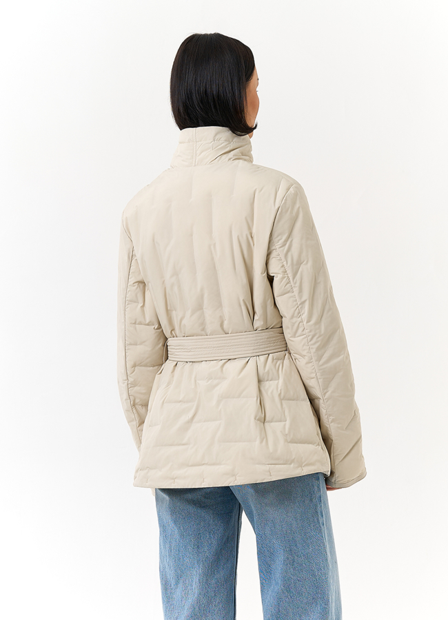 фото Женская куртка с поясом модель № 32834