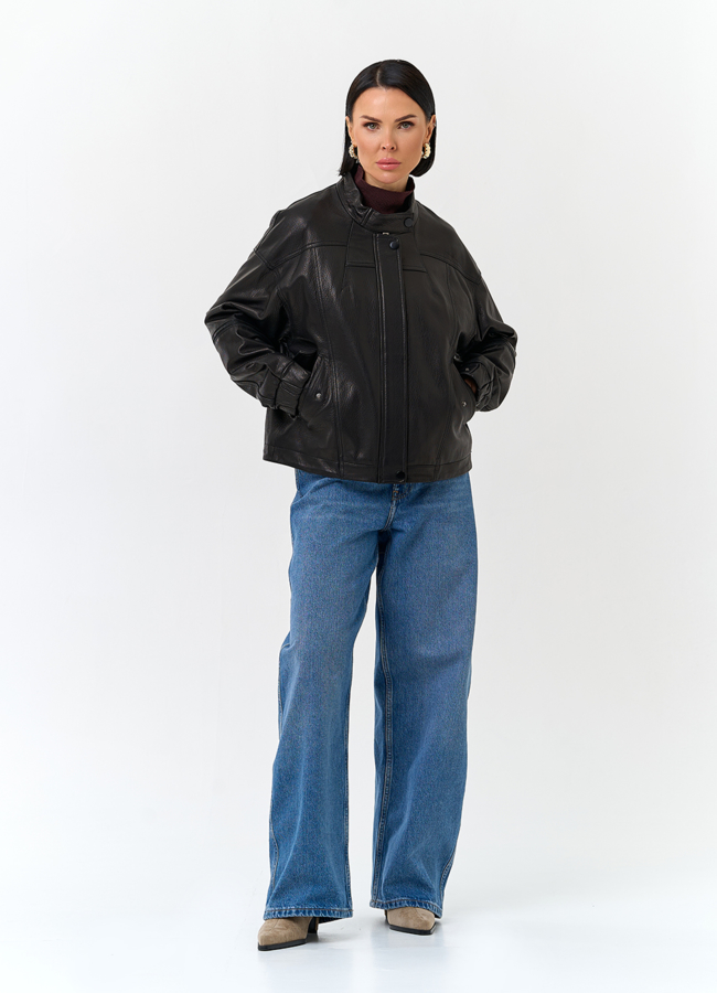 Женская куртка из натуральной кожи модель № 32846 универмаг малина