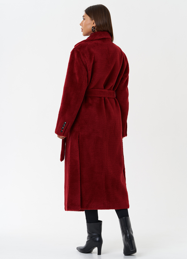 Пальто из шерсти с английским воротником модель № 28674 универмаг малина