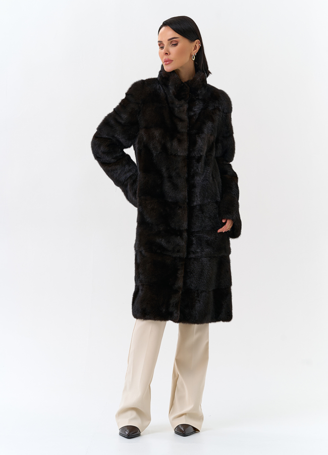 Шуба из меха норки модель № 25893 универмаг малина