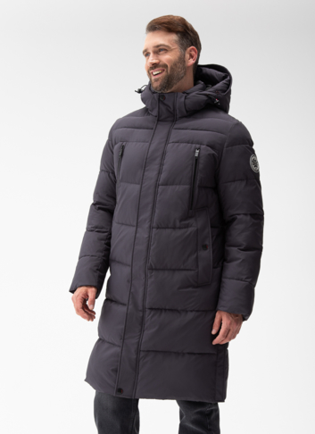 Мужской пуховик с капюшоном 