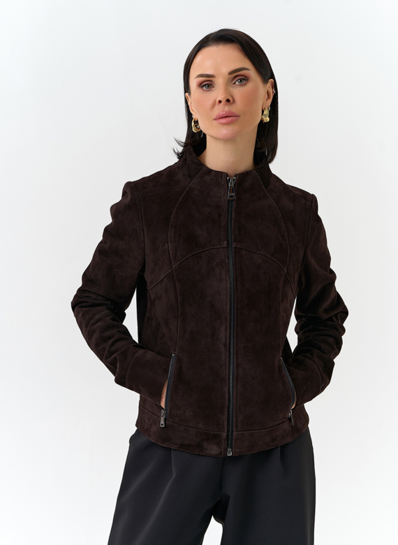 Женская куртка из натуральной замши